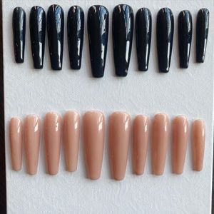 Black and Nude Bundle Press Ons